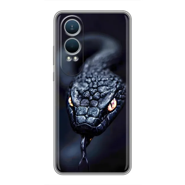 Чехол с принтом «Черная змея» для OnePlus Nord CE4 Lite