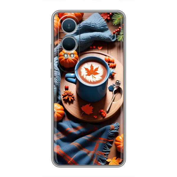 Чохол з принтом «Кава і гарбузики» для OnePlus Nord CE4 Lite Чохол з принтом «Кава і гарбузики» для OnePlus Nord CE4 Lite