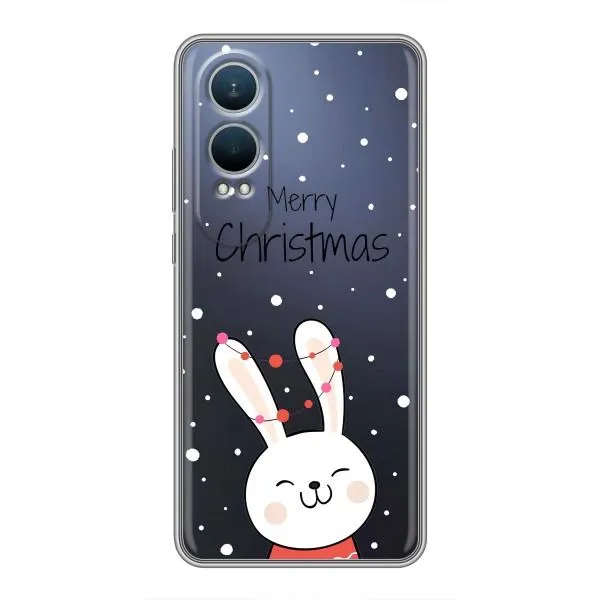 Чехол с принтом «Рождественский заяц» для OnePlus Nord CE4 Lite Чехол с принтом «Рождественский заяц» для OnePlus Nord CE4 Lite