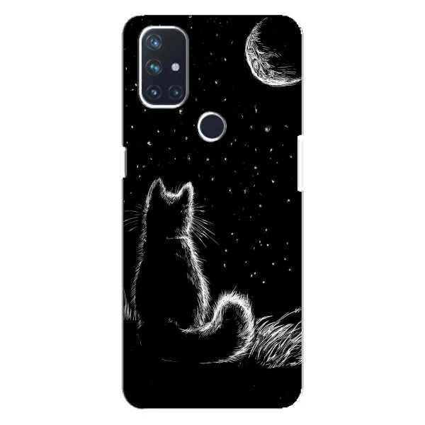 Чехол с принтом «Котик и луна» для OnePlus Nord N10 5G