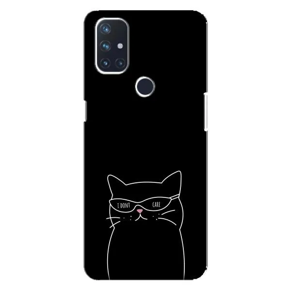 Чехол с принтом «Равнодушный кот» для OnePlus Nord N100 Чехол с принтом «Равнодушный кот» для OnePlus Nord N100
