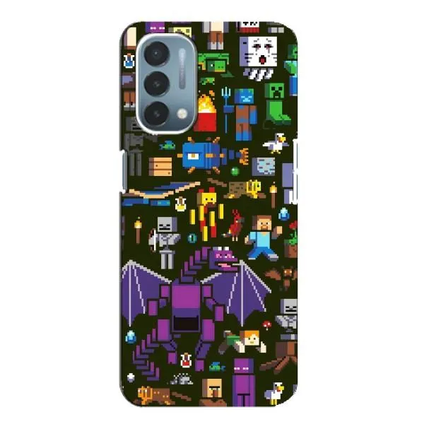 Чехол с принтом «Коллаж Майнкрафт» для OnePlus Nord N200 5G (DE211)