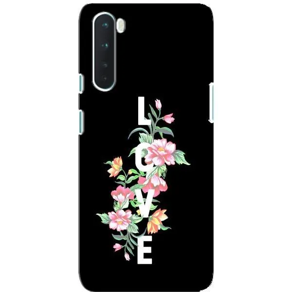 Чехол с принтом «Цветы LOVE» для OnePlus Nord