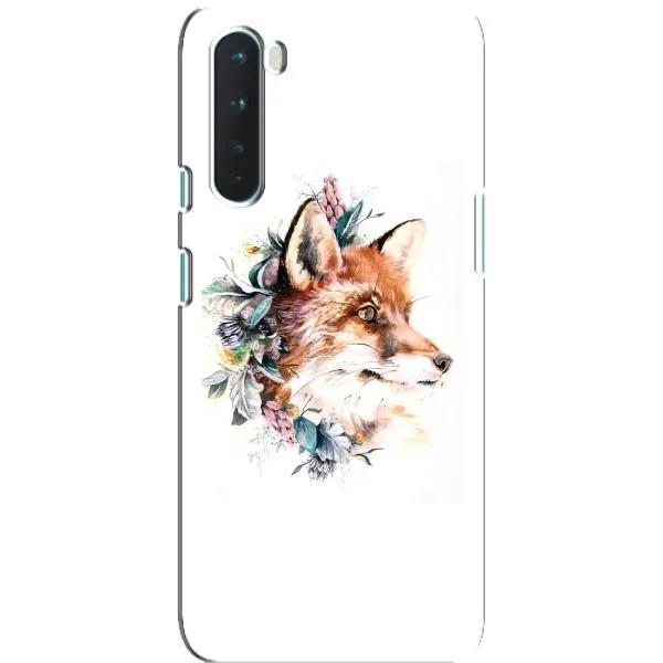 Чехол с принтом «Лисичка в цветочках» для OnePlus Nord Чехол с принтом «Лисичка в цветочках» для OnePlus Nord