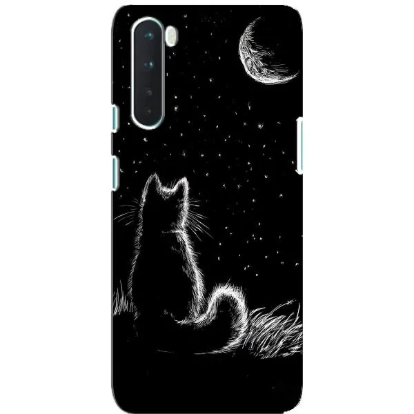 Чехол с принтом «Котик и луна» для OnePlus Nord
