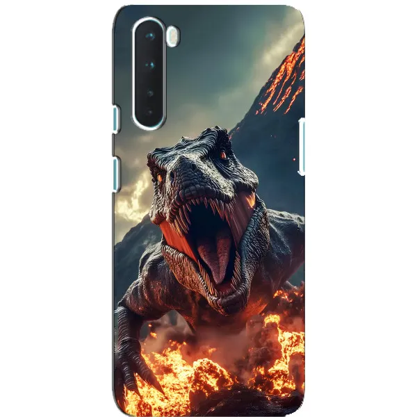 Чехол с принтом «Огненный динозавр» для OnePlus Nord