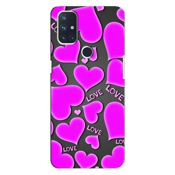 Чехол с принтом «Pink hearts» для OnePlus Nord 10 5G Чехол с принтом «Pink hearts» для OnePlus Nord 10 5G
