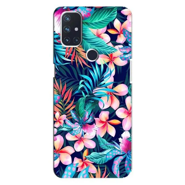 Чехол с принтом «Красочные цветы» для OnePlus Nord 10 5G