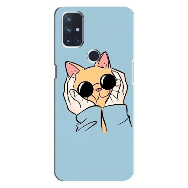 Чехол с принтом «Котик в очках» для OnePlus Nord 10 5G Чехол с принтом «Котик в очках» для OnePlus Nord 10 5G