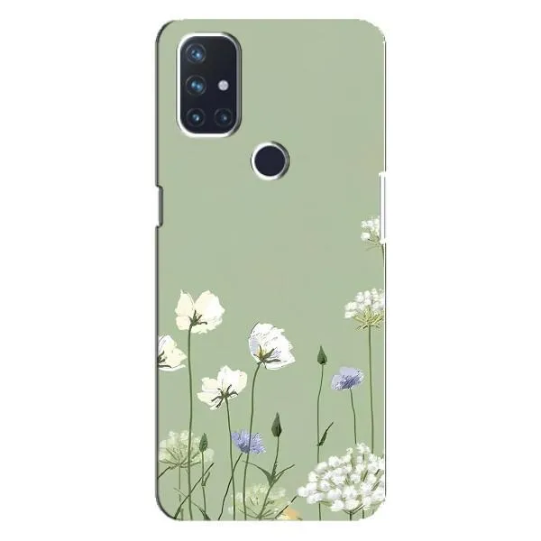 Чехол с принтом «Цветы на зеленом» для OnePlus Nord 10 5G Чехол с принтом «Цветы на зеленом» для OnePlus Nord 10 5G