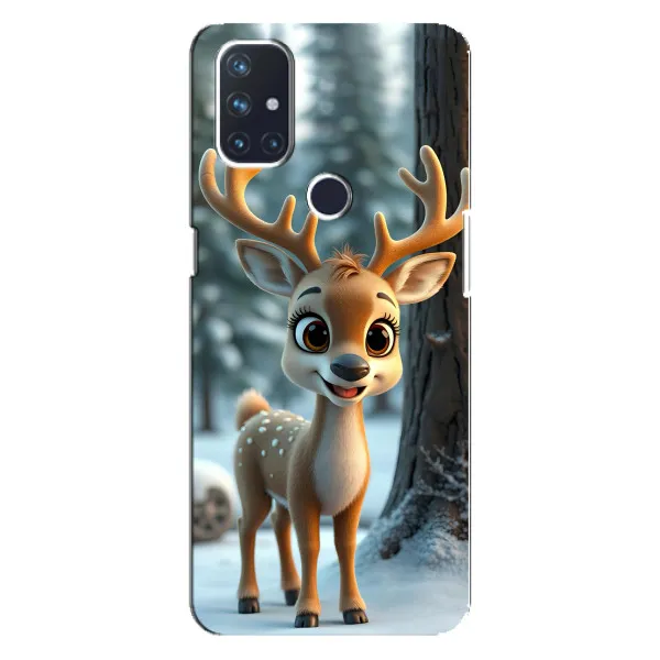 Чохол з принтом «Оленятко в лісі» для OnePlus Nord 10 5G