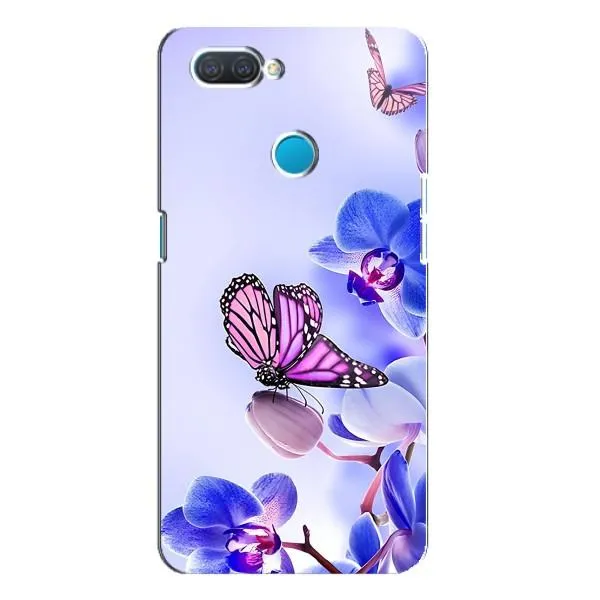 Чехол с принтом «Бабочка на цветочке» для OPPO A12