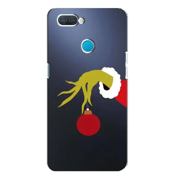 Чехол с принтом «Гринч с игрушкой» для OPPO A12