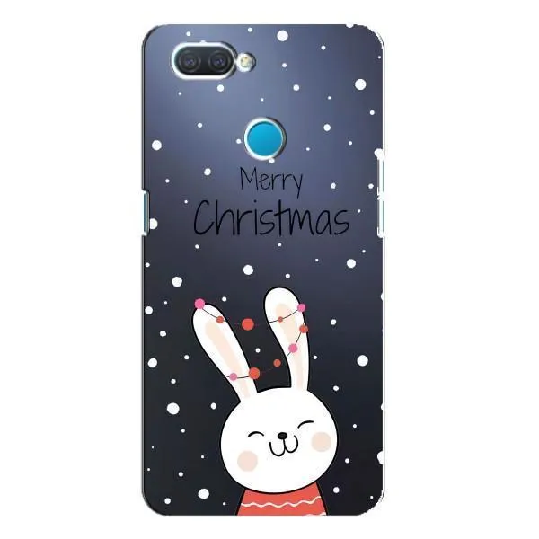 Чехол с принтом «Рождественский заяц» для OPPO A12