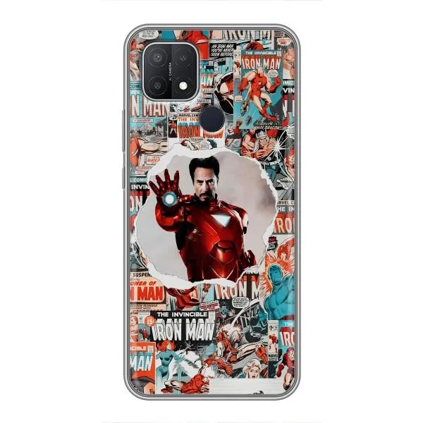 Чехол с принтом «Айронмен» для OPPO A15
