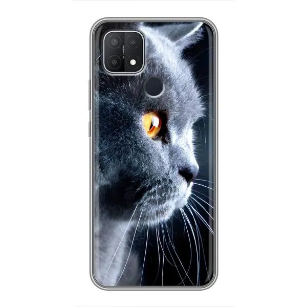 Чехол с принтом «Серый Кот» для OPPO A15