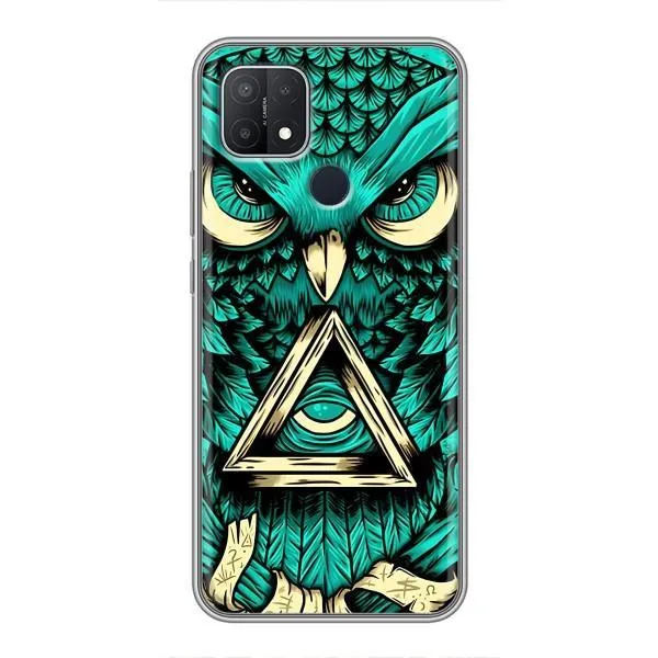 Чехол с принтом «Сова с глазом» для OPPO A15 Чехол с принтом «Сова с глазом» для OPPO A15