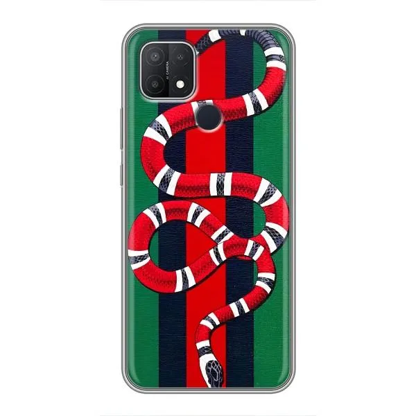 Чехол с принтом «Gucci змия» для OPPO A15s
