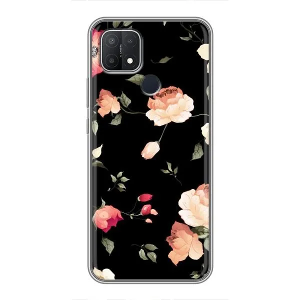 Чехол с принтом «Розочки» для OPPO A15s