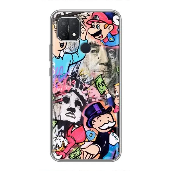 Чехол с принтом «Monopoly man» для OPPO A15s