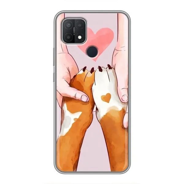 Чехол с принтом «Любовь к собакам» для OPPO A15s