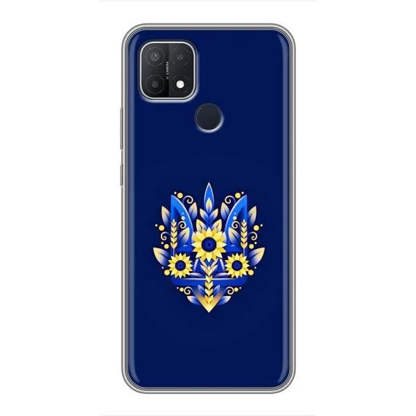 Чохол з принтом «Квітковий Герб» для OPPO A15s