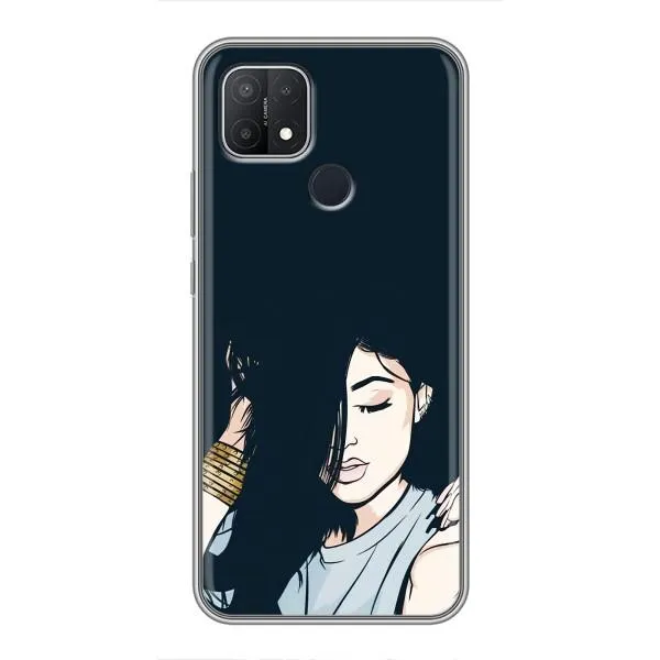 Чехол с принтом «Красивая девочка» для OPPO A15s Чехол с принтом «Красивая девочка» для OPPO A15s
