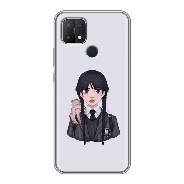 Чехол с принтом «Уэнздей и Вещь» для OPPO A15s Чехол с принтом «Уэнздей и Вещь» для OPPO A15s