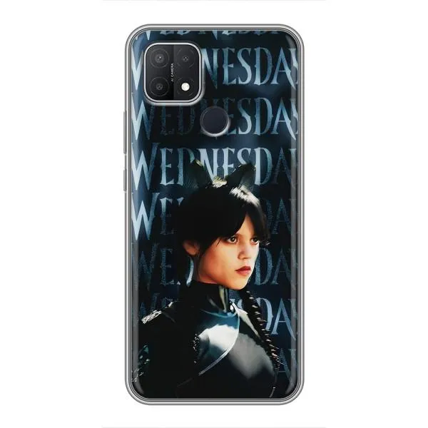 Чехол с принтом «Уэнздей кошка» для OPPO A15s Чехол с принтом «Уэнздей кошка» для OPPO A15s