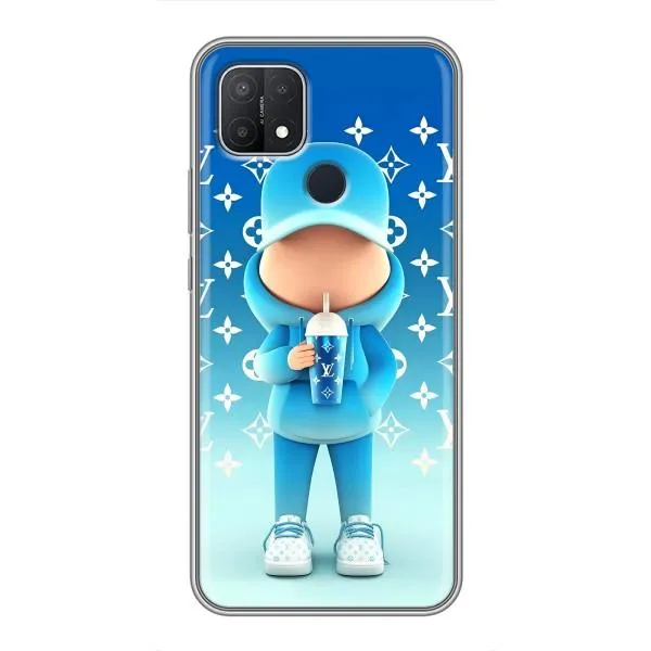 Чехол с принтом «Парень LV» для OPPO A15s