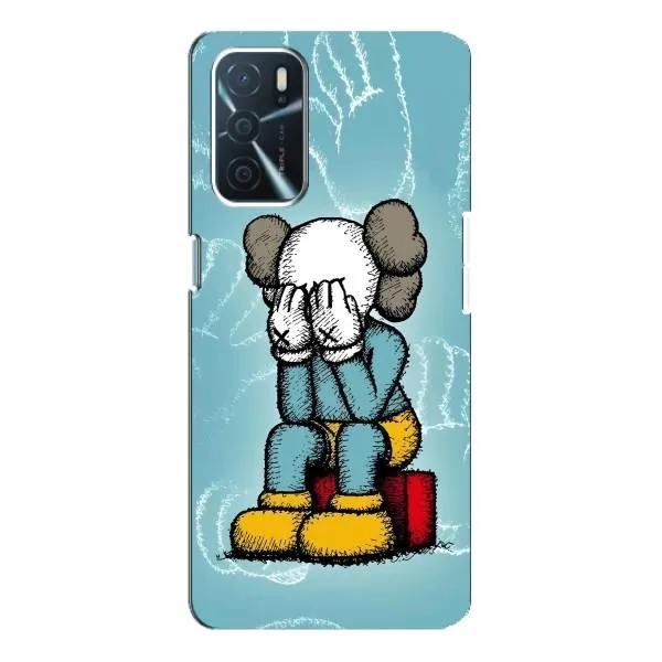 Чехол с принтом «Плач Bearbrick» для OPPO A16