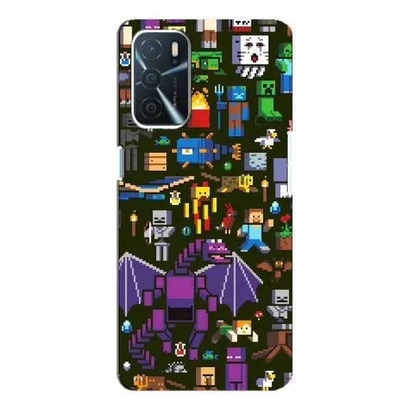 Чехол с принтом «Коллаж Майнкрафт» для OPPO A16 Чехол с принтом «Коллаж Майнкрафт» для OPPO A16