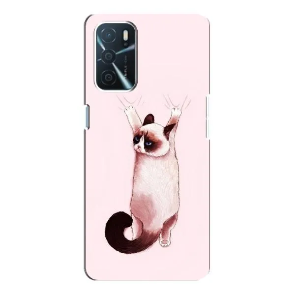 Чехол с принтом «Котик падает» для OPPO A16