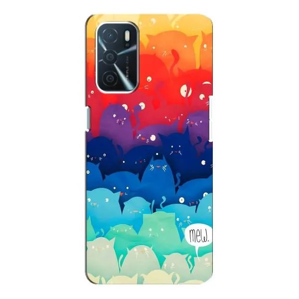 Чехол с принтом «Mew» для OPPO A16