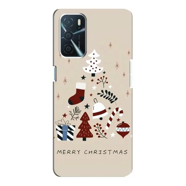 Чехол с принтом «Merry Christmas» для OPPO A16