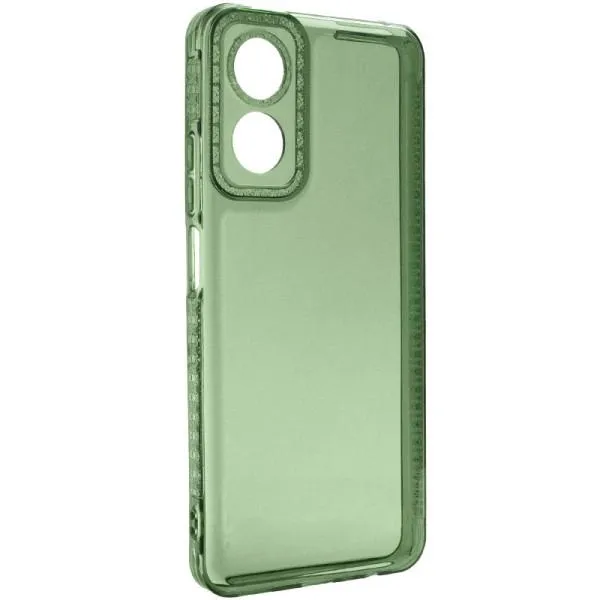 Чехол TPU Starfall Clear для Oppo A17 — Зеленый — фото 1