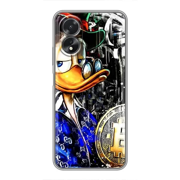 Чехол с принтом «Биткойн Скрудж» для OPPO A17