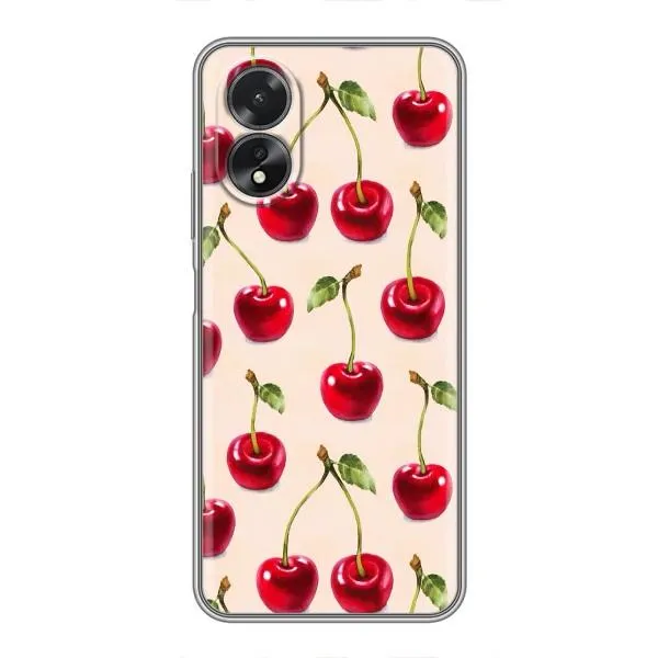 Чехол с принтом «Вишня» для OPPO A17