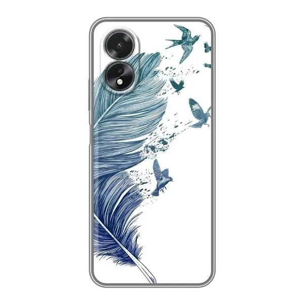Чехол с принтом «Перышко» для OPPO A17