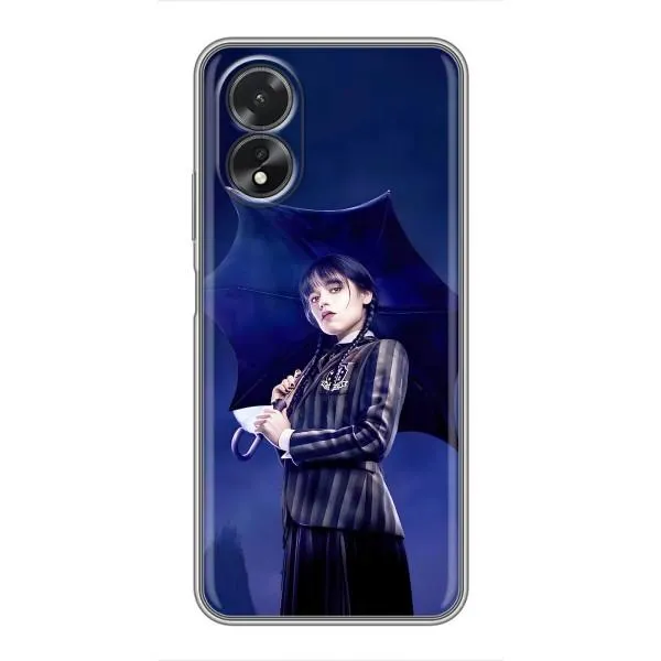 Чехол с принтом «Уэнздей с зонтом» для OPPO A17