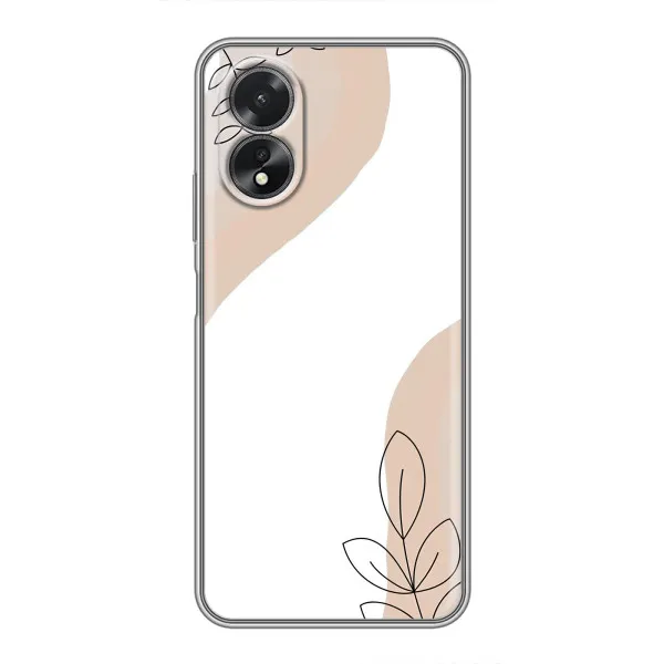 Чехол с принтом «Нюдовая веточка абстракция» для OPPO A17