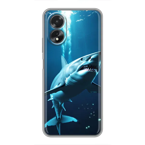 Чехол с принтом «Акула под водой» для OPPO A17