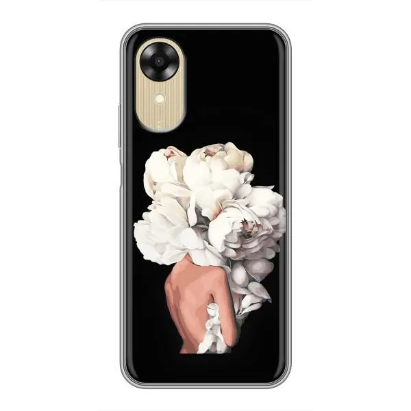 Чехол с принтом «Белые цветы» для OPPO A17k Чехол с принтом «Белые цветы» для OPPO A17k