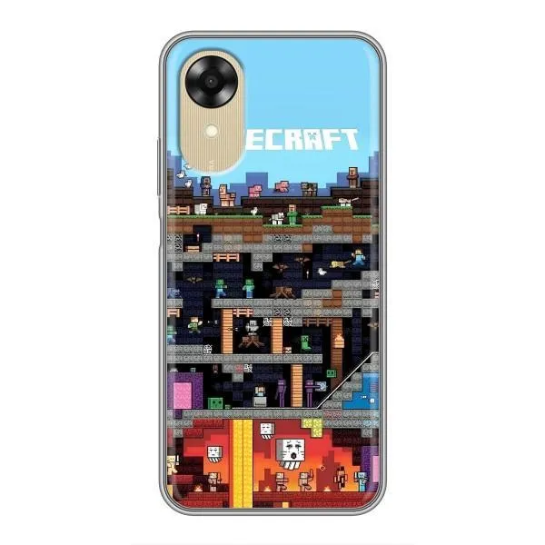 Чехол с принтом «фон Minecraft» для OPPO A17k
