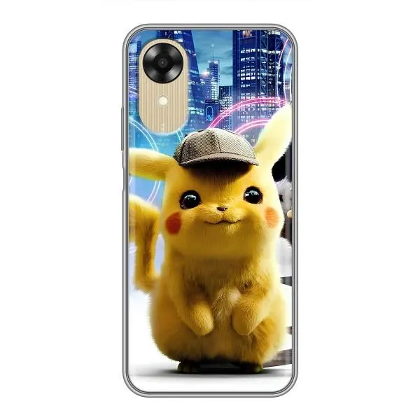 Чехол с принтом «Пикачу в городе» для OPPO A17k