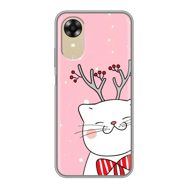 Чехол с принтом «Зимний кот» для OPPO A17k