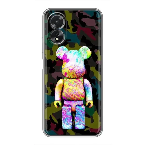 Чехол с принтом «Яркий Bearbrick» для OPPO A18
