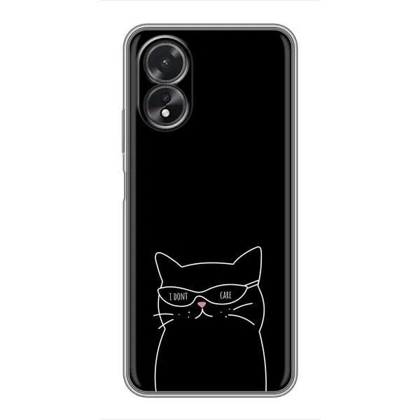 Чехол с принтом «Равнодушный кот» для OPPO A18 Чехол с принтом «Равнодушный кот» для OPPO A18