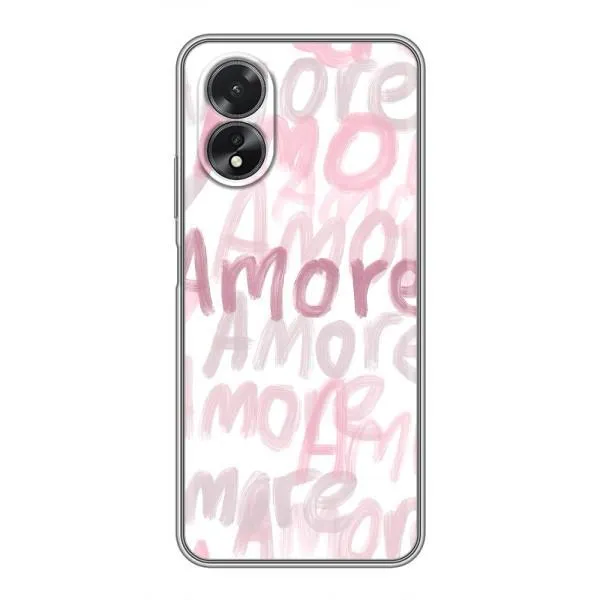 Чехол с принтом «Аморе любовь» для OPPO A18
