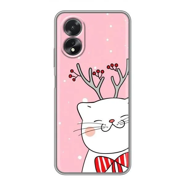 Чехол с принтом «Зимний кот» для OPPO A18 Чехол с принтом «Зимний кот» для OPPO A18